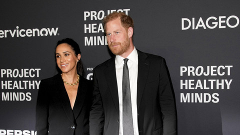 Pangeran Harry dan Meghan Markle dari Inggris, Duke dan Duchess of Sussex, menghadiri Gala Hari Kesehatan Mental Sedunia "Project Healthy Minds" di New York City, AS (9/10/2025). Foto: Eduardo Munoz/REUTERS