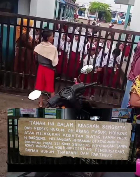 Video viral yang beredar di media sosial mengenai sekolah di OKI yang ditutup oleh pemilik lahan/Instagram: kayuagunglipp_
