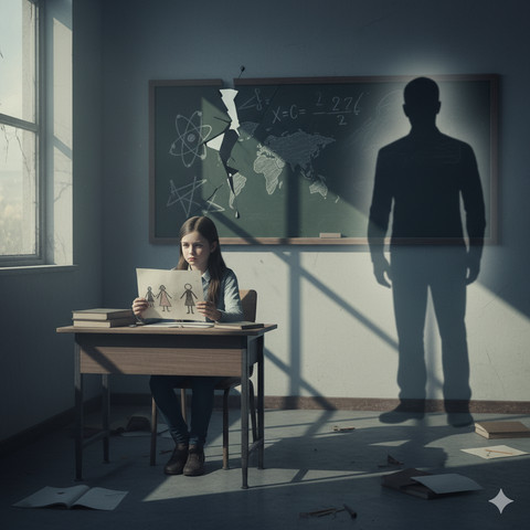 Ilustrasi Fatherless. Foto dibuat oleh Gemini