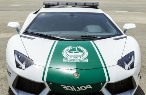 Lamborghini Aventador untuk mobil patroli Kepolisian Dubai. Foto: Dok. Independent