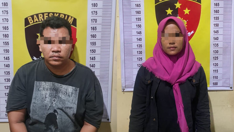 Pasangan suami istri yang berhasil diamankan. | Foto: Dok Istimewa