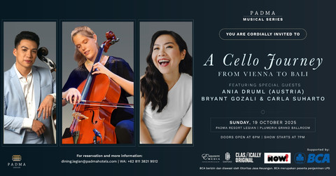 “A Cello Journey – From Vienna to Bali” pada Minggu 19 Oktober 2025. Foto: dok. Padma Resort
