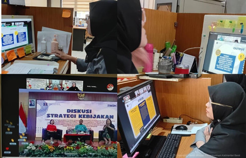 Kantor Wilayah Kementerian Hukum Kalimantan Barat mengikuti kegiatan Diskusi Strategi Kebijakan Hukum. Foto: Kanwil Kemenkum Kalbar