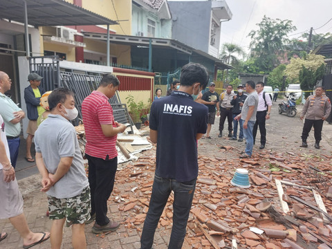 Lokasi ledakan tabung gas elpiji di Cengkareng, Jakarta Barat, pada Rabu (15/10/2025). Foto: Dok. Istimewa