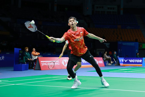 Muhammad Rian Ardianto di Korea Open 2025. Foto: PBSI