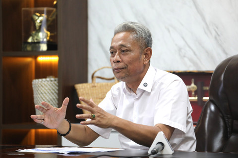 Wamensos Agus Jabo di kantor Kemensos, Jakarta, Rabu (15/10/2025). Foto: Kemensos RI