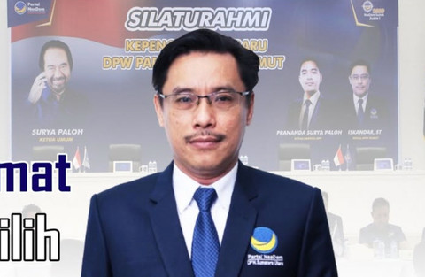 Ketua DPD NasDem Sumut, Iskandar ST. Foto: Instagram/ @nasdemsumut