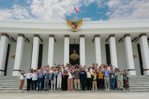 Perwakilan negara-negara delegasi ICDP yang digelar di IKN. 