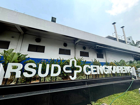 Suasana di depan RSUD Cengkareng, Sabtu (18/9/2025). Foto: Amira Nada Fauziyyah/kumparan