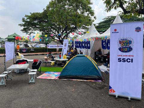 Suasana di acara Jambore Suzuki Club 2025 di TMII. Foto: Fitra Andrianto/kumparan