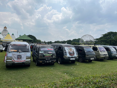 Suasana di acara Jambore Suzuki Club 2025 di TMII. Foto: Fitra Andrianto/kumparan