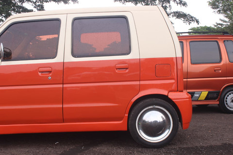 Modifikasi Karimun konsep retro. Foto: Fitra Andrianto/kumparan