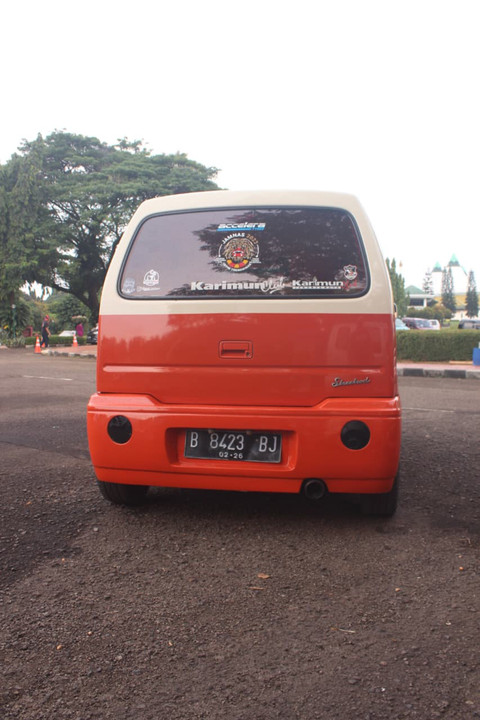 Modifikasi Karimun konsep retro. Foto: Fitra Andrianto/kumparan