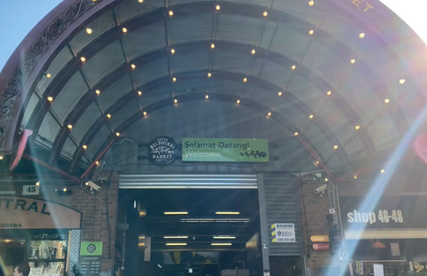 Gerbang masuk South Melbourne Market