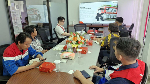 Rapat bersama antara perwakilan maskapai Eastar Jet dengan Pertamina Patra Niaga terkait dukungan penerbangan langsung Korea Selatan (Korsel) ke Bandara Sam Ratulangi Manado.