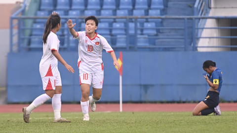 Selebrasi pemain Vietnam di Kualifikasi Piala Asia Wanita U-17. Foto: AFC