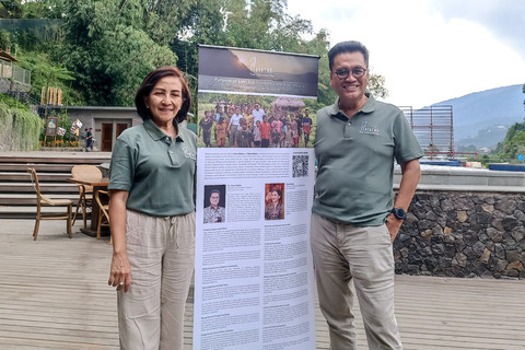 Founder dan CEO Plataran Yozua Makes dan Dewi Makes bicara soal Plataran di Plataran Puncak, Sabtu (18/10/2025). Foto: Giovanni/kumparan