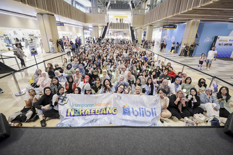 Sejumlah penggemar NCT Dream mengikuti kumparan hangout Noraebang di The Park Pejaten, Jakarta, Minggu (19/10/2025). Foto: Jamal Ramadhan/kumparan