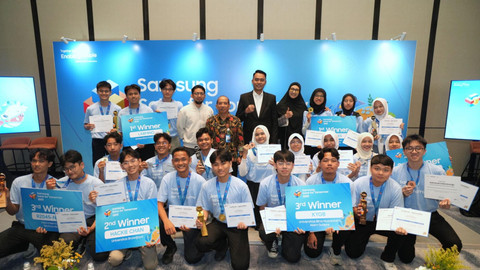 Para pemenang di ajang kompetisi Samsung Solve for Tomorrow 2025. Foto: Samsung