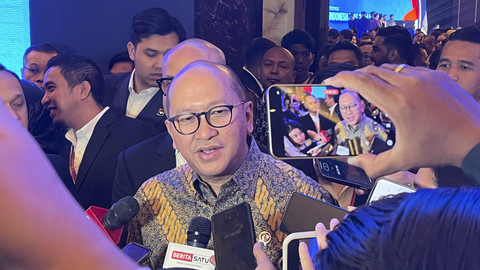 CEO Danantara Rosan Perkasa Roeslani usai acara HIPMI-Danantara Business Forum 2025, Senin (20/10/2025).  Foto: Fariza Rizky Ananda/kumparan