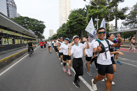 Potret Semarak Fun Run teman kumparan X Huawei di CFD Sudirman (4)