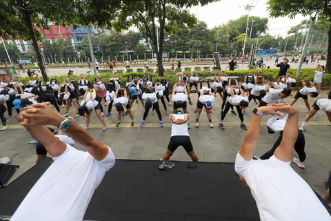 Potret Semarak Fun Run teman kumparan X Huawei di CFD Sudirman (9)