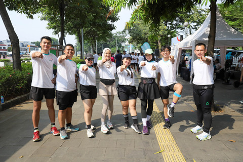 Potret Semarak Fun Run teman kumparan X Huawei di CFD Sudirman (3)