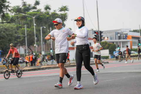 Potret Semarak Fun Run teman kumparan X Huawei di CFD Sudirman (7)
