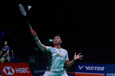 Alwi Farhan di Denmark Open 2025. Foto: PBSI