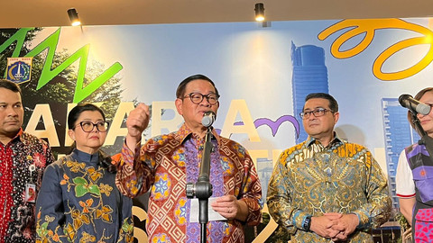 Gubernur DKI Jakarta Pramono Anung di Thamrin Nine Ballroom, Tanah Abang, Jakarta Pusat, Selasa (21/10/2025). Foto: Nasywa Athifah/kumparan
