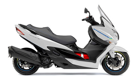 Suzuki Burgman Hydrogen yang akan tampil di Japan Mobility Show 2025. Foto: Dok. Suzuki