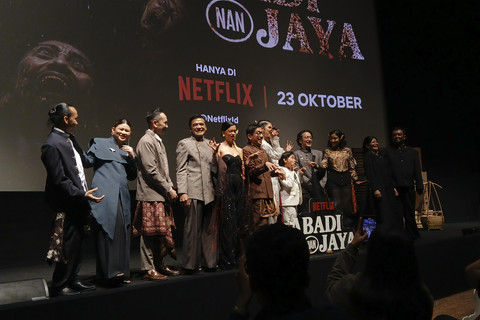 Konferensi Pers dan Gala Premiere film Abadi Nan Jaya di XXI Epicentrum, Jakarta, Rabu (22/10/2025). Foto: Dok. Netflix