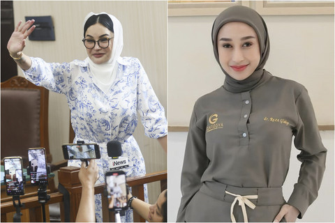 Kolase foto Nikita Mirzani dan Reza Gladys. Foto: Agus Apriyanto dan Instagram/@rezagladys