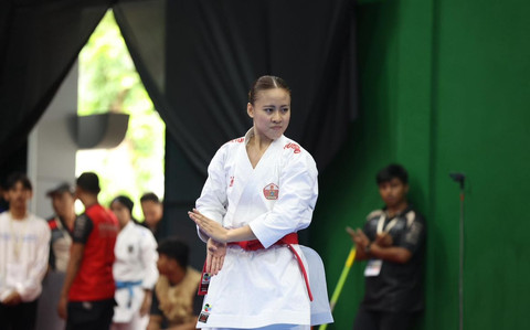 Pertandingan karate di PON Bela Diri 2025, Djarum Arena, Kudus. Foto: Dok. PON Bela Diri Kudus 2025