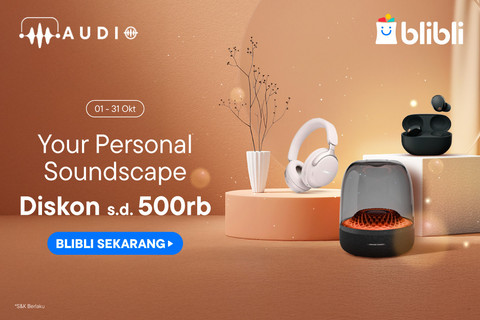 Produk audio di Blibli dapat diskon hingga Rp 500.000. Foto: Dok Blibli