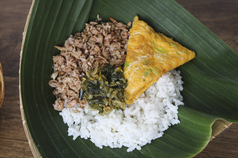 Ilustrasi nasi megono khas Pekalongan. Foto: Shutterstock