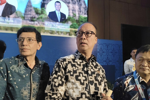 Menteri Perindustrian (Menperin) Agus Gumiwang Kartasasmita di Hotel Marriot Yogyakarta, Kabupaten Sleman, Jumat (24/10/2025). Foto: Arfiansyah Panji Purnandaru/kumparan
