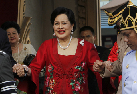 Ratu Sirikit dari Thailand. Foto: Sukree Sukplang/REUTERS