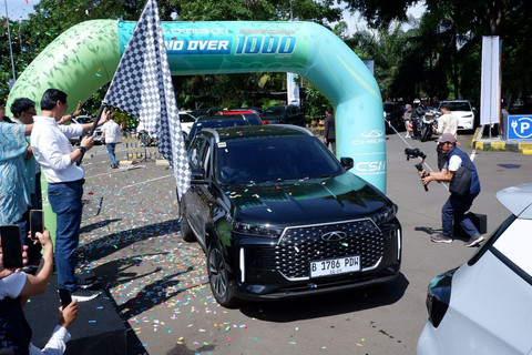 Seremoni handover 1.000 unit Chery Tiggo Cross CSH di Jakarta. Foto: Aditya Pratama Niagara/kumparan