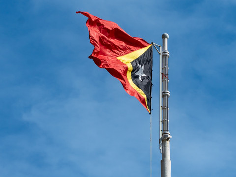 Ilustrasi bendera Timor Leste. Foto: Steve Poole/Shutterstock