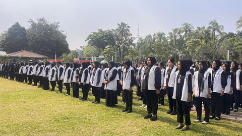 Suasana pelepasan Pasukan Putih di Balai Kota, Gambir, Jakarta Pusat, Rabu (29/10/2025). Foto: Nasywa Athifah/kumparan
