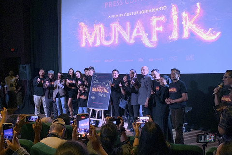 Jumpa pers film Munafik di Cikini, Jakarta Pusat, Rabu (29/10/2025). Foto: Vincentius Mario/kumparan