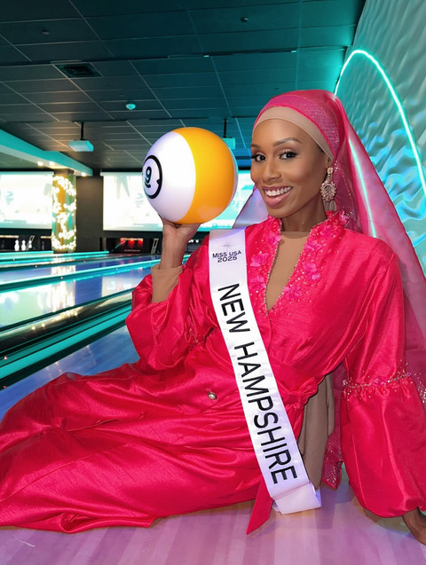 MonaLesa Diamond Brackett jadi finalis berhijab pertama di ajang Miss USA. Foto: Instagram @missusa