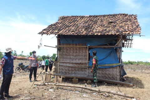 TKP remaja ditemukan tewas di gubuk Pekon Gadingrejo, Kecamatan Gadingrejo, Kabupaten Pringsewu. | Foto: Dok Humas Polres Pringsewu