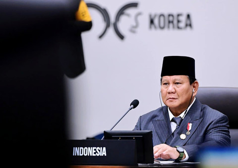 Presiden Prabowo Subianto menghadiri Konferensi Tingkat Tinggi (KTT) Kerja Sama Ekonomi Asia Pasifik (APEC) 2025 yang digelar di Hwabek International Convention Centre (HICO), Gyeongju, Korea Selatan, Jumat (31/10/2025). Foto: Muchlis Jr/Biro Pers Sekretariat Presiden