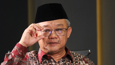 Mendikdasmen Abdul Mu'ti dalam program Info A1 pada Jumat 31 Oktober 2025. Foto: Iqbal Firdaus/kumparan