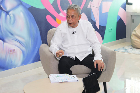 Wakil Menteri Sosial RI Agus Jabo Priyono saat menjadi narasumber dalam podcast Insight di Kantor Kementerian Sosial, Jumat (31/10/2025). Foto: Biro Humas / Ikhwan Isyah Ishar