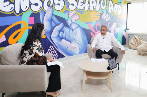 Wakil Menteri Sosial RI Agus Jabo Priyono saat menjadi narasumber dalam podcast Insight di Kantor Kementerian Sosial, Jumat (31/10/2025). Foto: Biro Humas / Ikhwan Isyah Ishar