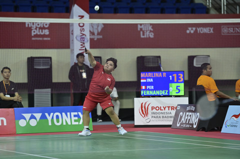 Salah satu atlet andalan Indonesia, Rina Marlina, mengaku semakin bersemangat menghadapi persaingan dalam Polytron Indonesia Para Badminton International 2025 yang diikuti oleh lebih banyak pemain papan atas dunia. Foto: Dok. Polytron Indonesia Para Badminton