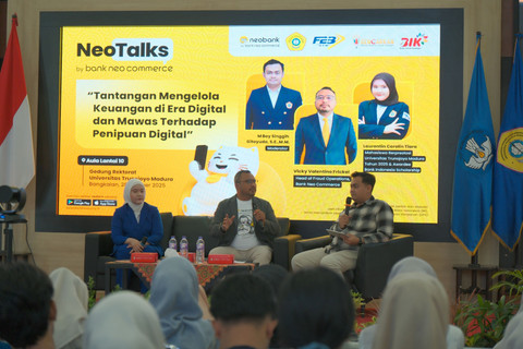 Literasi keuangan menyasar mahasiswa yang digelar PT Bank Neo Commerce Tbk. 